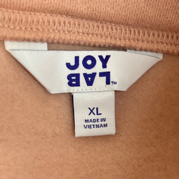 Joy Lab Womens Sweatshirt Nude Pink High Neck Fleece Lining Size XL New - Picture 7 of 10